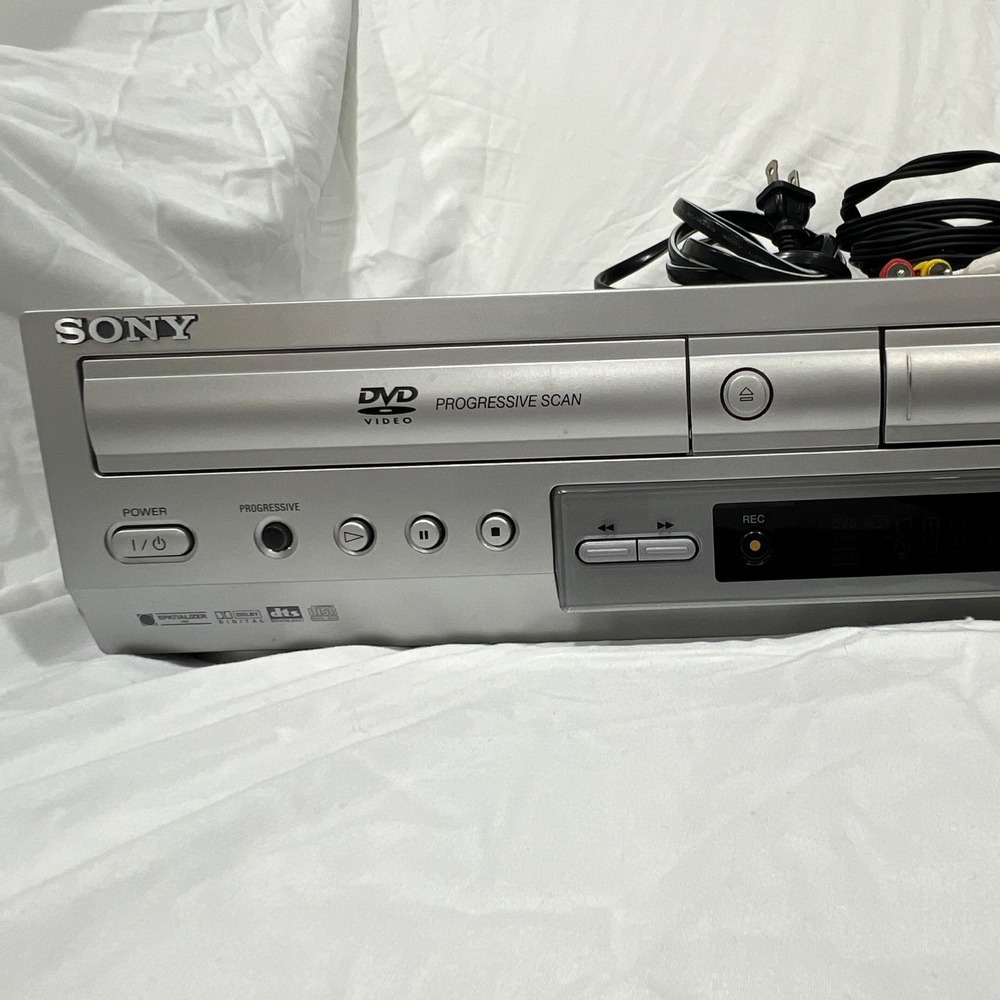 Sony SLV-D300P DVD Player VCR Player Combo Silver (No Remote) Tested Works - Picture 2 of 14